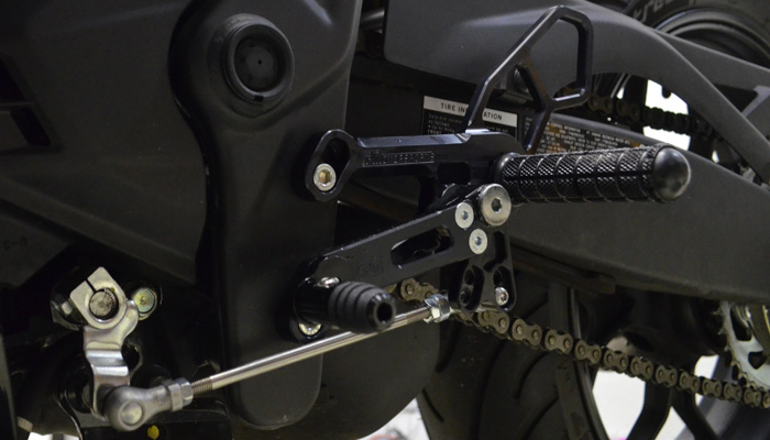 R3 Rearsets Mounted